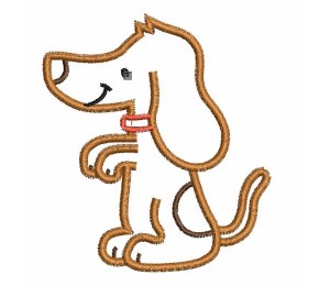 Stickdatei - Hundesalon Hund stehend - macht Männchen